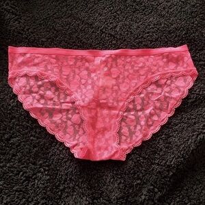 Women's Pink Lace Bikini Panties